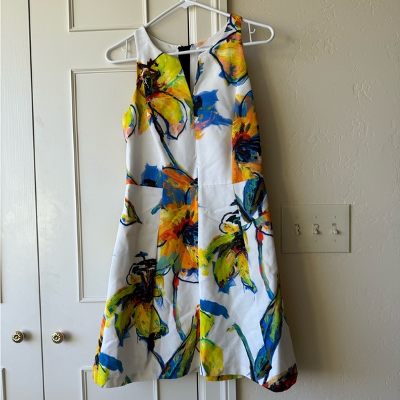 NWOT Milly Pop Art Floral Racerback Dress Size 6 - Picture 3 of 9